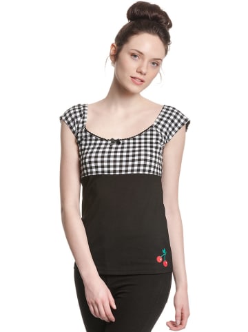 Pussy Deluxe Shirt zwart/wit