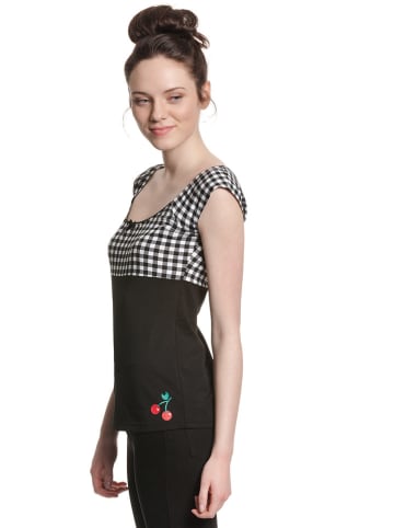 Pussy Deluxe Shirt zwart/wit