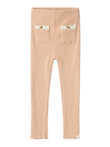 name it Legginsy "Rea" w kolorze beżowym
