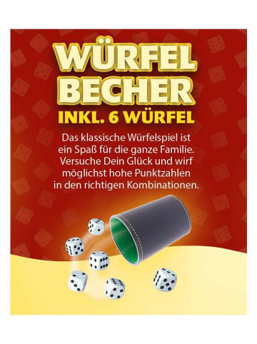 Trefl Würfelbecher mit 6 Augenwürfel - ab 6 Jahren
