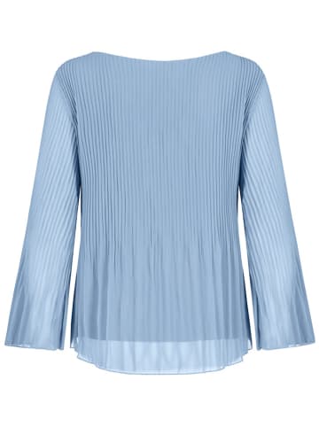 Sublevel Plisseebluse in Hellblau