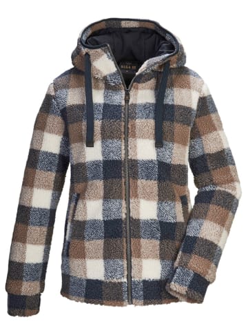 Killtec Fleecejacke in Hellbraun/ Dunkelblau