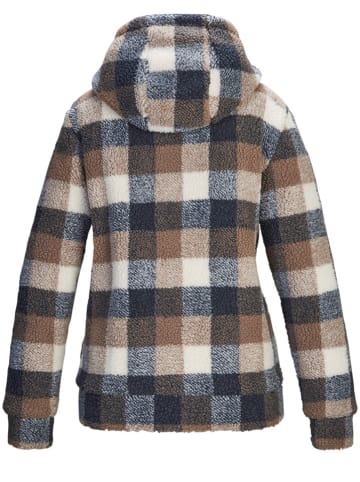 Killtec Fleecejacke in Hellbraun/ Dunkelblau