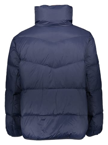 ESPRIT Doorgestikte jas donkerblauw