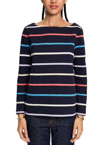ESPRIT Longsleeve donkerblauw