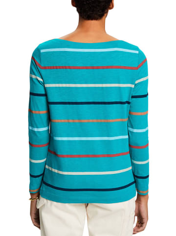 ESPRIT Longsleeve in Türkis