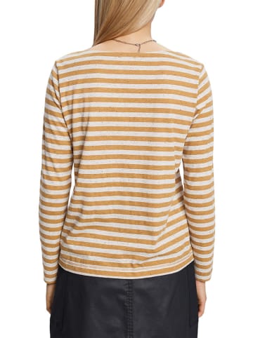 ESPRIT Longsleeve in Camel/ Creme