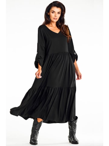 Awama Kleid in Schwarz