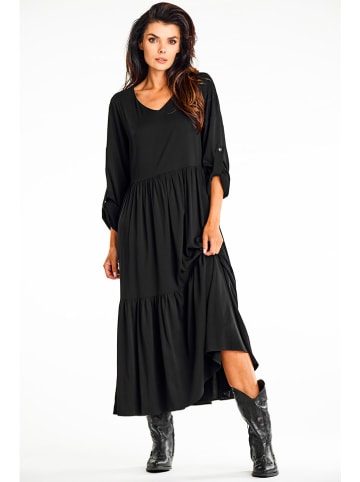 Awama Kleid in Schwarz