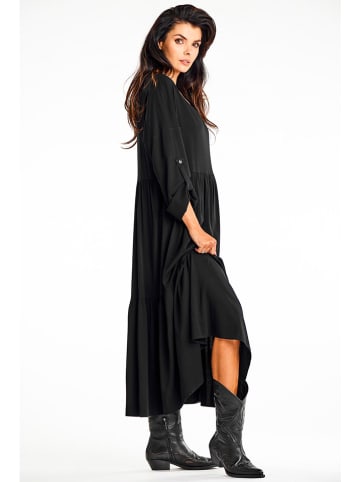 Awama Kleid in Schwarz