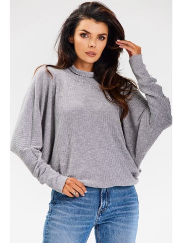 Awama Sweter w kolorze szarym