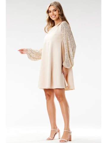 Awama Kleid in Beige