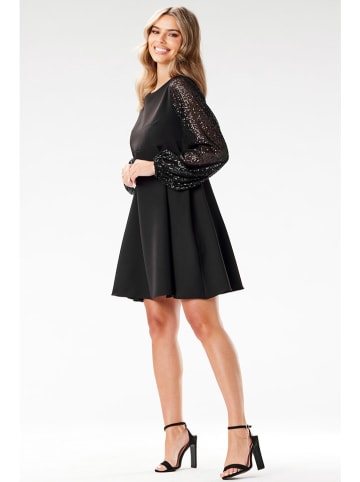 Awama Kleid in Schwarz