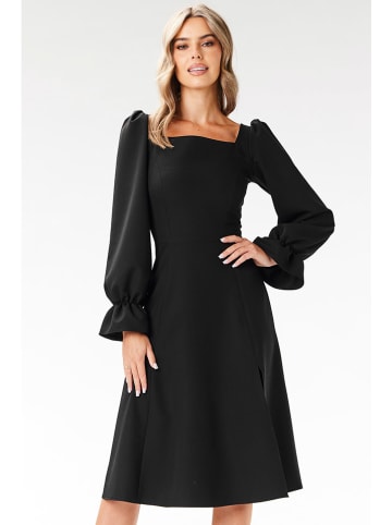 Awama Kleid in Schwarz