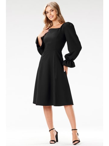 Awama Kleid in Schwarz