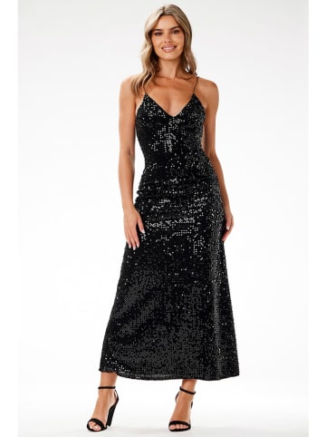 Awama Paillettenkleid in Schwarz