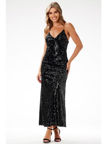 Awama Paillettenkleid in Schwarz