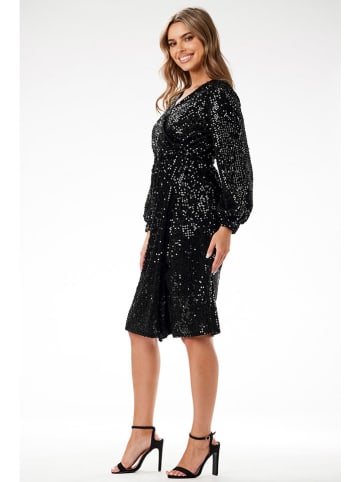 Awama Paillettenkleid in Schwarz