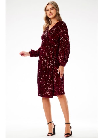 Awama Paillettenjurk bordeaux