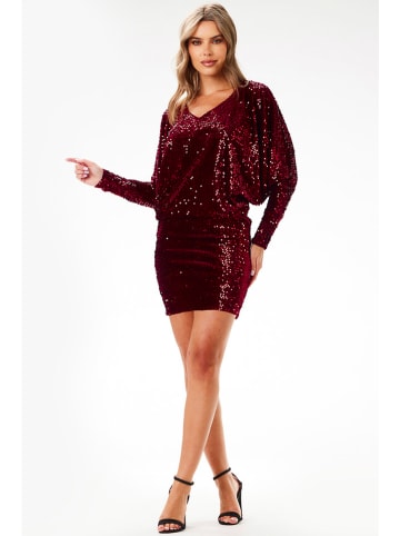 Awama Paillettenjurk bordeaux