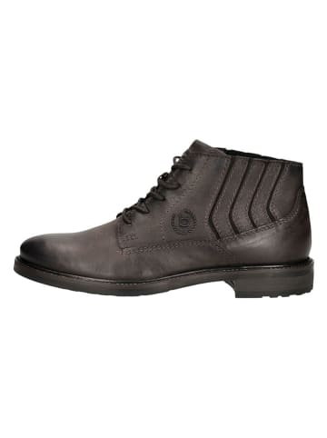 Bugatti Leder-Boots in Anthrazit