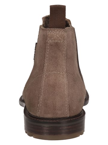 Bugatti Leder-Chelsea-Boots in Beige