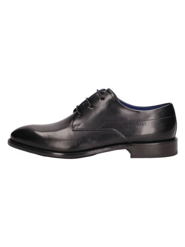 Bugatti Leren veterschoenen zwart