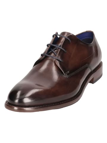 Bugatti Leder-Schnürschuhe in Braun