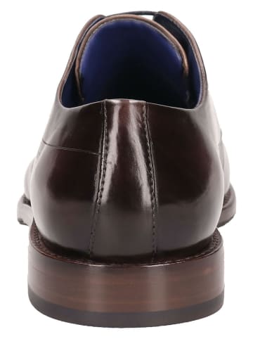Bugatti Leder-Schnürschuhe in Braun