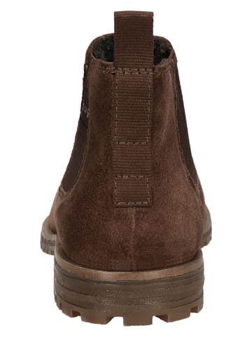 Bugatti Leder-Chelsea-Boots in Braun