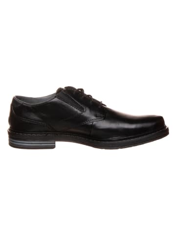 Bugatti Leren veterschoenen zwart