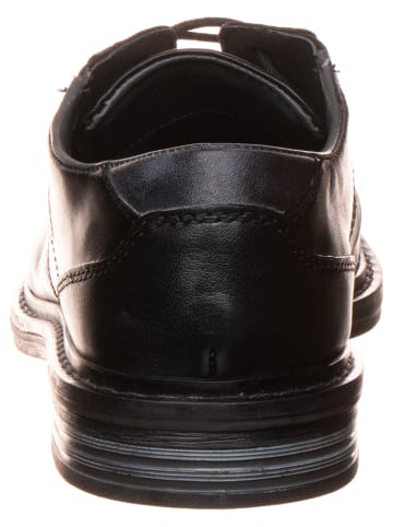 Bugatti Leren veterschoenen zwart