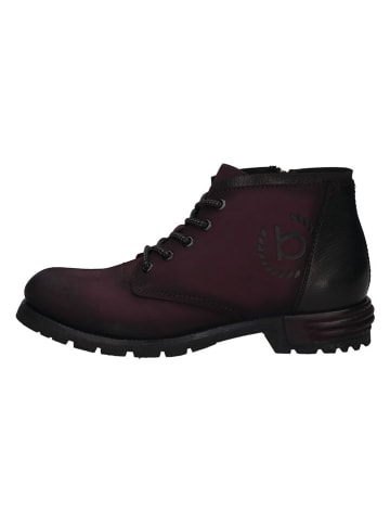 Bugatti Leder-Boots in Schwarz/ Lila
