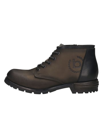 Bugatti Leder-Boots in Braun