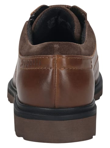 Bugatti Leder-Schnürschuhe in Braun