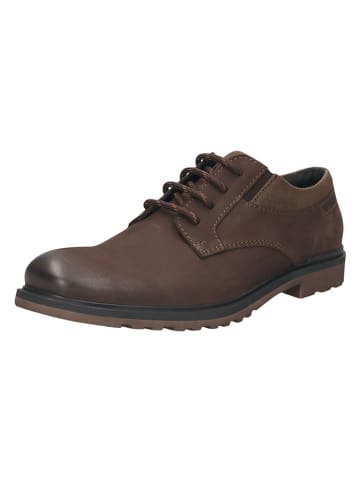Bugatti Leren veterschoenen bruin