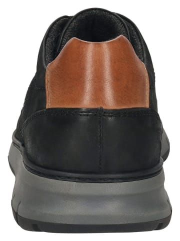 Bugatti Leder-Sneakers in Schwarz