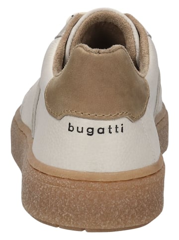 Bugatti Leder-Sneakers in Creme