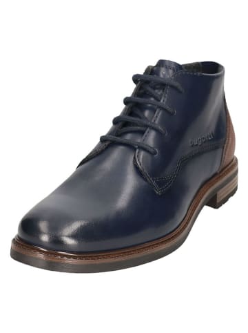 Bugatti Leder-Boots in Dunkelblau