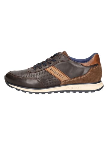 Bugatti Leder-Sneakers in Braun