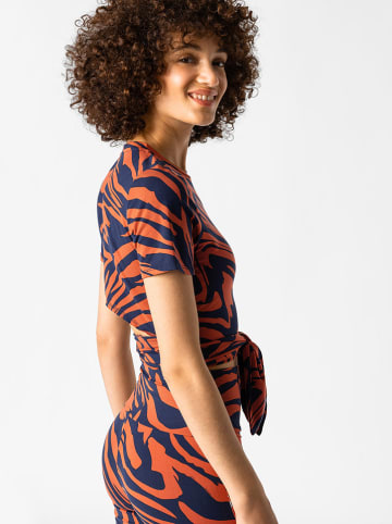 Les Lunes Shirt "Lou"  in Dunkelblau/ Hellbraun