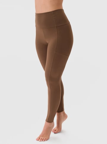 Les Lunes Trainingsleggings "Luna Active" in Braun
