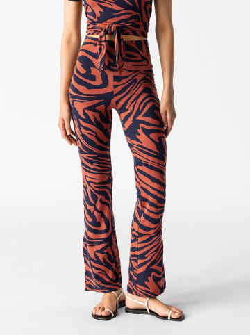 Les Lunes Hose "Belle" in Dunkelblau/ Hellbraun