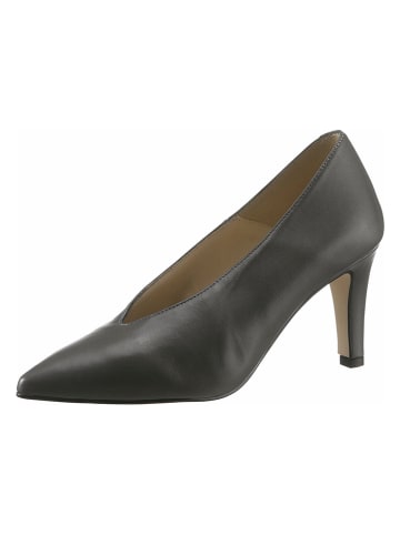 Heine Leder-Pumps in Grau