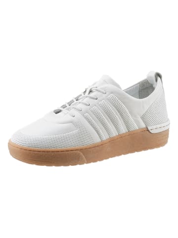Heine Leder-Slipper in Weiß