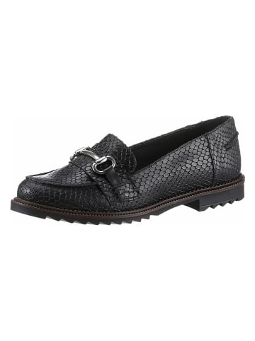Heine Leren mocassins zwart