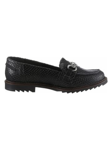 Heine Leren mocassins zwart