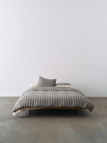 Marc O'Polo Beddengoedset "Torsken" antraciet/wit