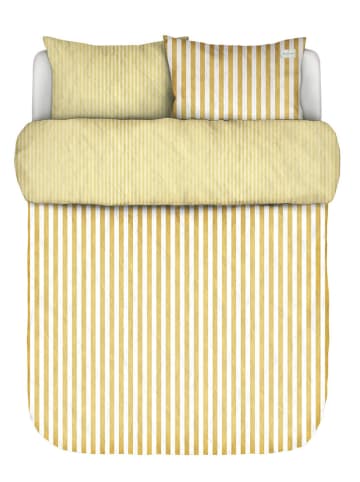 Marc O'Polo Perkal beddengoedset "Mikkeli" geel/wit