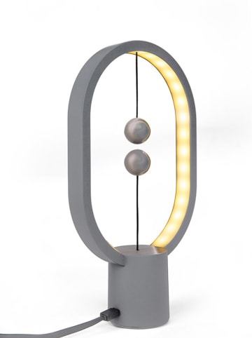 Designnest Ledtafellamp ''Heng'' lichtgrijs - (L)24 x (B)15 cm